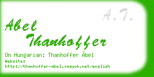 abel thanhoffer business card